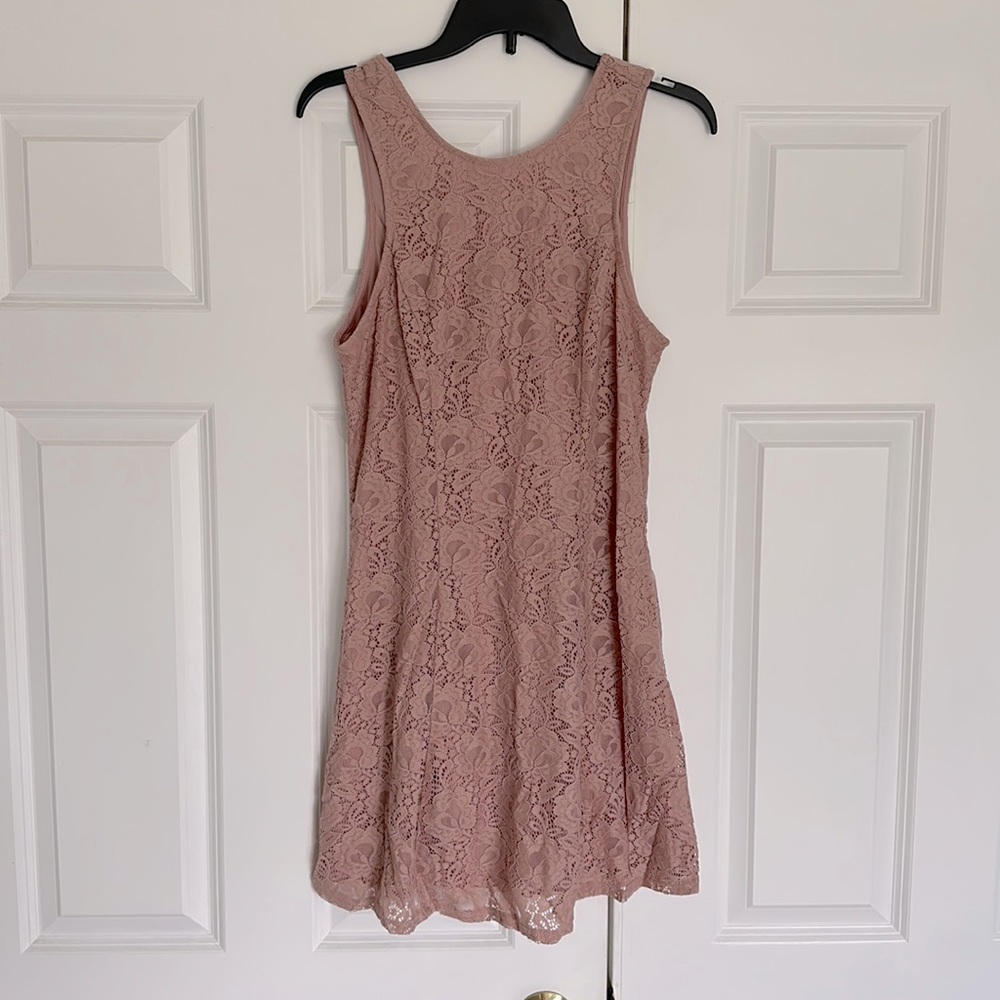 Tie Back Lace Dress